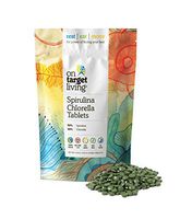 On Target Living Spirulina Chlorella | 1000 Tablets- 250 G (8.8 oz) | Vegan | Immune System Boosting | Alkalyzing | Nutrient Dense | Detoxifying | Protein Dense | Energy | Recovery |