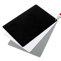 XIAOMIN 3 in 1 Black White Gray Balance Card/Digital Gray Card with Strap, Works with Any Digital Camera, File Form: RAW and JPEG Premium Material