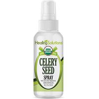 Organic Celery Seed Spray – Water Infused with Celery Seed Essential Oil – Certified USDA Organic - 2oz Bottle by Healing Solutions