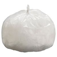 General Supply 333912 Hi-Density Can Liners, 33 x 39, 9mic, Natural, 25 Bags/Roll, 20 Rolls/CT