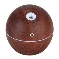 Aromatherapy Essential Oil Diffuser Humidifier Room Decor Lighting 2Nd Version Whisper-Quiet Aroma New Cool Mist Changing with Adjustable 4-In-1 Button Control for Home,Black