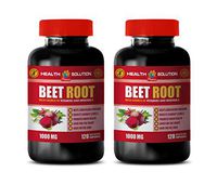 Blood Pressure Natural Supplements - antioxidant Powder - Beet Root 1000MG - Beet Boost - Beet Root Capsules - 2 Bottles (240 Capsules)