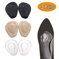Metatarsal Pads Ball of Foot Cushions, Reusable Self-Adhesive Forefoot Pad Massage Shoe Insert for Neuroma, Metatarsalgia Pain Relief – (3 Pairs)