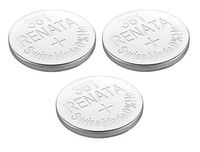 Renata Watch Battery Swiss Made Renata 381 or SR1120SW Or AG8 1.5V (3 Batteries, 381 or SR 1120 SW)