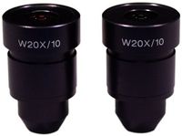 National Optical 620-400 WF20x Eyepiece, For 400, 405, 409, 415, 420/420T, 430, 446, 450, 456 and 460 Microscopes (Pack of 2)