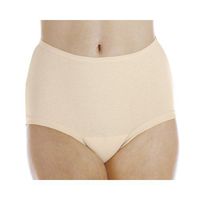 6-Pack Women's Beige Banded Leg Regular Absorbency Incontinence Panties 3X (Fits Hip 49-51")
