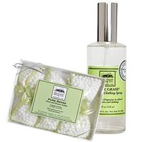The Good Home Sheet and Clothing Linen Spray 4 oz, Closet & Drawers Scented Sachets 0.5 oz Pure Grass, Improves Sleep, Refreshes Clothes and Linen All-Natural Light Aromatic Scented Freshener