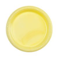 Party Dimensions 81373 15 Count Plastic Plate, 7-Inch, Yellow