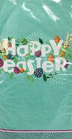 Northeast Home 2-ply Guest Towels Buffet Hostess Paper Napkins, 20-Count, Easter Spring (Teal Happy Easter)