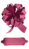 Burgundy Pull Bows - 5 1/2"W x 20 Loops - Pack of 50