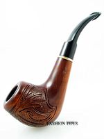 Collection Wooden Tobacco Pipe. Wood Hand Carved "Rio De Janeiro" Pipe. Exclusive Wooden Pipe Limited Edition