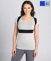 BeFit24® Posture Corrector for Women and Men Under Clothes - Adjustable Upper Back Straightener - Shoulder Support Brace - Slouching Correction - Neck and Clavicle Pain Relief [ Size 1 - Black ]