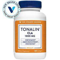 Tonalin CLA 1000mg Softgel, Conjugated Linoleic Acid 740mg from Safflower Seeds Supports Reduction of Body Fat, Stimulant Free, Gluten Free (180 Softgels) by The Vitamin Shoppe