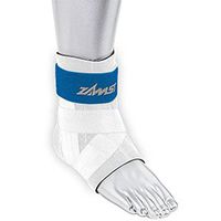 Zamst A1LE Moderate Left Ankle Support, White/Blue, Large