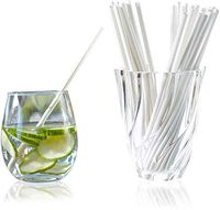 SiplyPaper 100 Pack Biodegradable Drinking Straws Individually Wrapped Bulk White Paper Straws - Disposable, Eco-Friendly, Dye-Free | For Smoothies, Milkshakes, Cocktails, Restaurant, Party Supplies