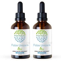 False Unicorn A120 (2pcs) Alcohol Herbal Extract Tincture, Super-Concentrated Wildcrafted False Unicorn (Chamaelirium Luteum) Dried Root (2x4 fl oz)