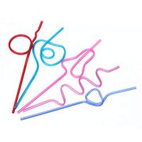 Colorful Heart Straws (Set of 5)