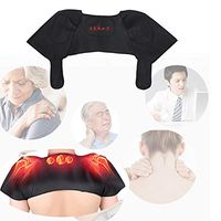 Shoulder Heating Belt, Shoulder Pad Belt Magnetic Therapy Thermal Self-Heating Shoulder Support Brace Protector (L)