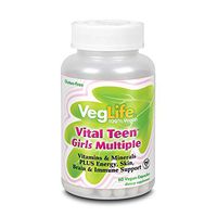 VegLife Vital Teen Girls Multiple Veg Cap, 60 Count