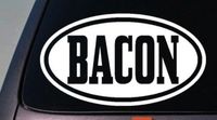 BACON STICKER DECAL LAPTOP BACON 6" *C188*
