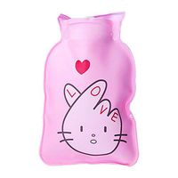 Wansan Premium Mini Hot Water Bottle with Cover and Soft Fleece for Pain Relief