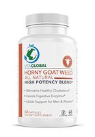 Horny Goat Weed | All Natural High Potency Blend | Maintains Healthy Cholesterol | Assists Digestive Enzymes | Libido Support Men & Women 60 Capsules