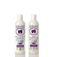 LiceLogic Lice Prevention Shampoo and Conditioner Set | Non Toxic Formula Safe for Daily Use | Repels Super Lice, Eggs and Nits Naturally with No Harsh Chemicals | 8 oz Lavender