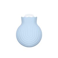 Hli-SHJHsmu Winter Silicone Hot Water Bottle Water Hand Warmer with Knit Cover (Blue)