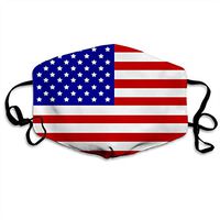 MOSDELU USA American Flag Comfortable Adjustable Funny Pattern Facial Decorations for Women and Men