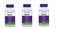 Natrol Biotin, Beauty, 10,000 mcg Maximum Strength Tablets 100 ea (Pack of 3)
