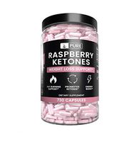 Natural Raspberry Ketone, 730 Capsules, 8-Month Supply, No Stearate or Rice Filler, Antioxidant-Rich, Potent, Made in The USA, 1050mg Pure Raspberry Ketone with No Additives