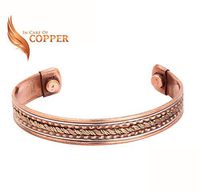 Copper Therapy Elegant Pure Copper Magnetic Therapy Bracelet Pain Relief for Arthritis Joint Pain Relief