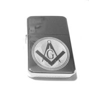 Vector KGM Thunderbird Custom Lighter - Mason Masonic Logo High Polish Chrome Rare!