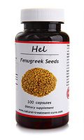 Hekma Center Pure Fenugreek Seed - Trigonella Foenum Graecum - 100 Capsules for Bodybuilding and Breastfeeding - Vegan