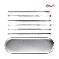 Ear Pick Ear Curette Earwax Removal with Storage Box(6Pcs)
