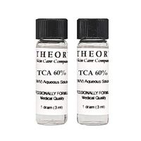 Trichloroacetic Acid TCA 60% Chemical Peel, 2-1 Dram Bottles, Medical Grade, Wrinkles, Fine Lines, Freckles, Scars, Age spots