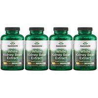 Swanson White Kidney Bean Extract 500 mg 180 Caps 4 Pack