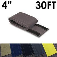 4" SafCord Carpet Cord Cover - Length: 30FT - Color: Gray | Works only on Barber and Loop Style Carpet and Rugs