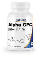 Nutricost Alpha GPC 300mg, 120 Veggie Capsules - Non-GMO and Gluten Free, 600mg per Serving