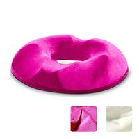 XIAOJUANJUAN Donut Seating Cushion Coccyx Cushion Pain Relief for Hemorrhoid Treatment Bed Pressure Sores for Women (Color : Pink, Size : 44x41x7.5cm)