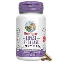 Ultra Lipase Enzymes for Liver Detox & Fat Digestion by MaryRuth's - Digestive Enzymes Supporting Healthy Cholesterol Levels and Nutrient Absorption - Vegan Lipase Protease Supplement - 60 Count