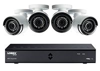 Lorex 4MP 2K HD 8 Channel DVR Security System with 4 Super HD 4MP Weatherproof Cameras 130ft Night Vision