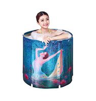 ZMM® Folding The Tub, Adult Foldable Inflatable Bathtub Household Bathing Bath Bathtub Thicken Child Bathtub Full Color 70x70cm