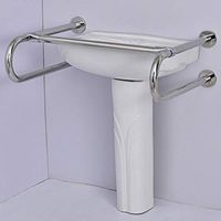 JIAHE115 Bathroom Safety Rails Bathroom Handrails/Stainless Steel Barrier-Free Grab Rails/Toilet Safety Non-Slip Armrest/Elderly Washbasin Support Handle (Color : A)