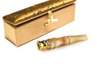 Horn Cigarette Holder Portable Filter Smoke Mouthpiece for Men/Women, Healthy Smoker's Gift from China Contain Luxury Gift Box,Doubly Filtering Tar and Nicotine Fiting on Common Cigarettes(Light)