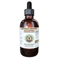 Cilantro Alcohol-Free Liquid Extract, Organic Cilantro (Coriandrum Sativum) Dried Leaf Glycerite Hawaii Pharm Natural Herbal Supplement 4 oz