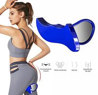 LKTINA Super Kegel Exerciser, Pelvic Floor Muscle and Inner Thigh Exerciser, Correction Beautiful Buttocks Bladder Control Device for Shaping, Fitness, Postpartum Rehabilitation (Blue, Medium)