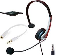 Voistek Wired Voistek Cell Phone Headset with NC Boom Mic & Adjustable Headband for iPhone Samsung LG HTC BlackBerry Huawei ZTE Mobile Phone & Smartphones with 3.5mm Headphone Jack (Mono K10J35)