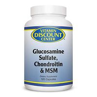 Vitamin Discount Center Glucosamine Sulfate, Chondroitin and MSM, 120 Caps