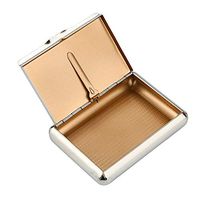 Dergo The Storage, Pocket Size Metal Tobacco Box (9570MM) Cigarettes Storage Case Tobacco Tin, Housekeeping & Organizers (Silver), Easter Products Decoration Onsale